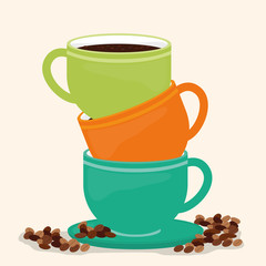 Coffee digital design, vector illustration eps 10.