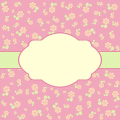 Flower greeting card.