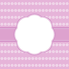 Vintage vector background with flowers