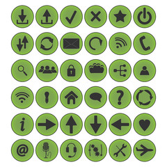 icon set circle