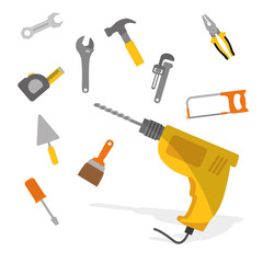 Tools digital design, vector illustration eps 10.