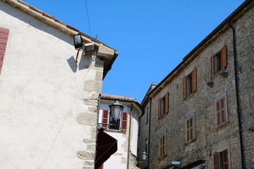 Fototapeta na wymiar Architecture in City area Castello in San Marino