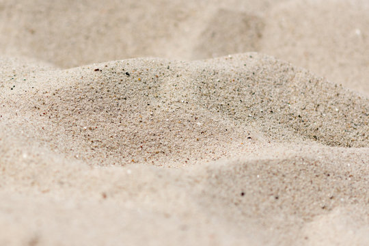 Close up from sand on the beach