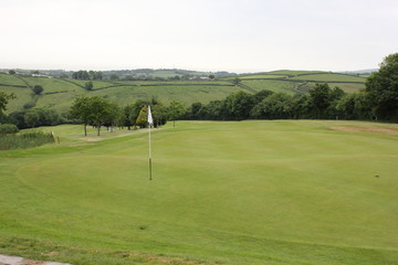 A golf course during the summer of 2016