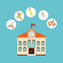 Back to school design, vector illustration eps 10.