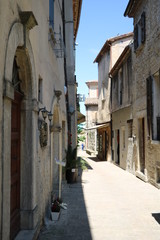 Old narrow historic alley in San Marino