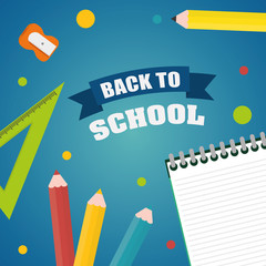Back to school design, vector illustration eps 10.