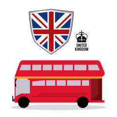 Fototapeta na wymiar bus icon. United kingdom design. vector graphic