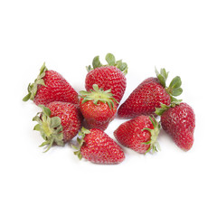 Strawberries isolated on white background