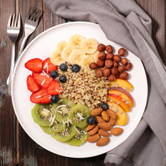 quinoa and fruits