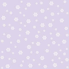 Pattern with white flowers.