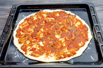 Preparatory steps pizza