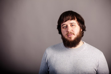 Fototapeta premium Portrait of a handsome bearded man