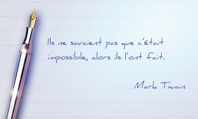 Citation de développement personnel : Mark Twain