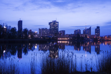 Fototapeta premium Skyline of Donau City - Vienna DC