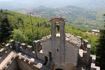 Fototapeta na wymiar The 2nd Tower La Cesta o Fratta in San Marino