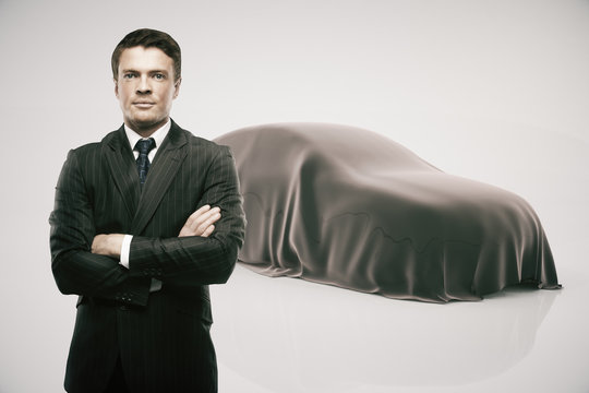 Developer presenting new car