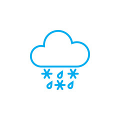 sleet weather icon
