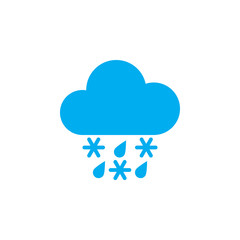 sleet weather icon
