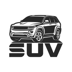 suv car Icon logo design