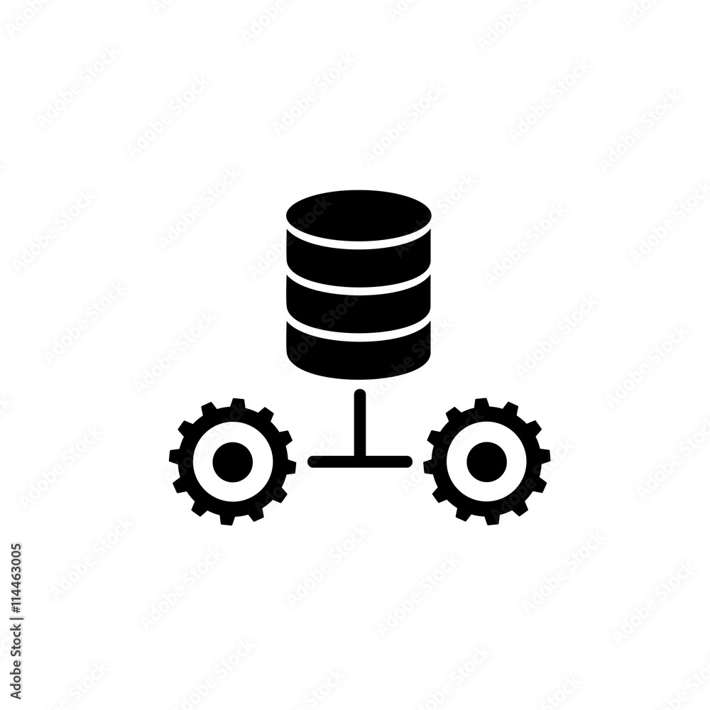 Poster data allocation simple icon