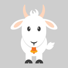 goat with bell vector