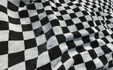 Fototapeta premium Finish flag with scratches grunge design. Dirty finish flag background. 3D illustration.