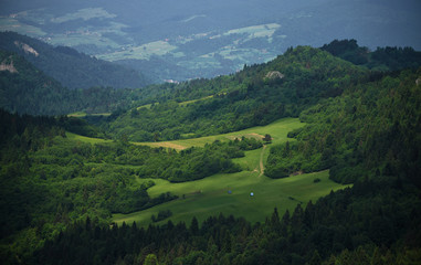 Mountains Pieniny in Slovakia and Poland