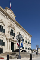 Malta, Valetta, Regierung, Haus des Premierministers - Auberge de Castille - prime minister...