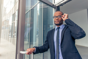 Afro American businessman
