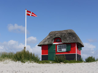 Strandhütte in Dänemark