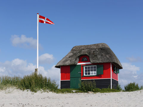 Strandh&uuml;tte in D&auml;nemark