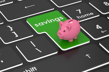 Savings concept, 3D rendering