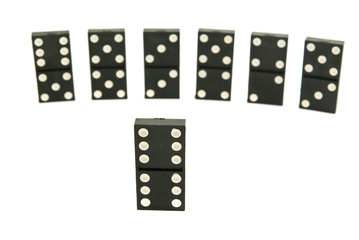 black dominoes chips