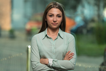 Business Woman Portrait - Crossed Arms