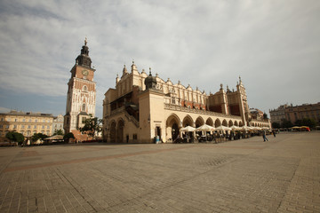 Fototapeta premium Krakow - Sukiennice buidning with Town Hall, Poland 