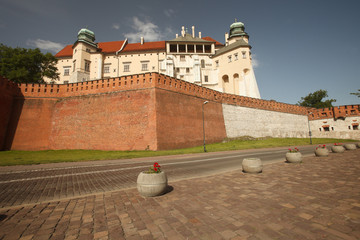 View of the Royal Wawel Castle in Krakow. Poland. Summer

