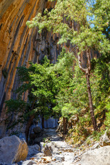 Samaria Gorge on Crete, Grece