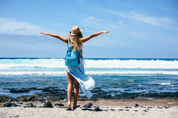 beautiful girl on the beach