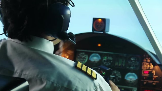 Nervous aviator trying to land the plane, talking to dispatcher on radio