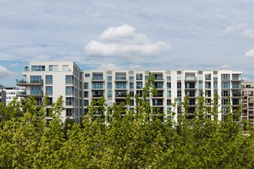 modern apartment building , real estate exterior