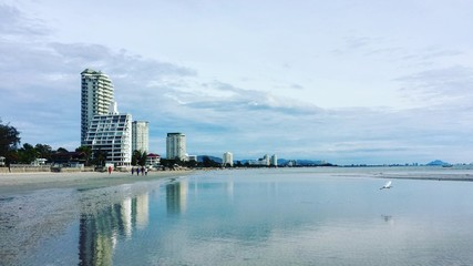 Huahin beach in the morning