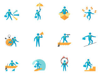 Flat Color Icons - Businessman