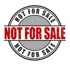 Not for sale stamp