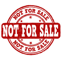Not for sale stamp