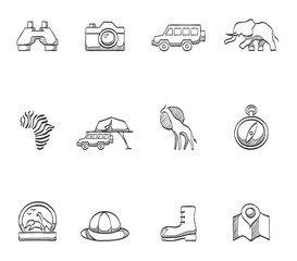 Safari icons in sketch. © puruan