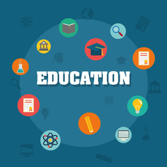 Back to school graphic design icons, vector illustration eps10