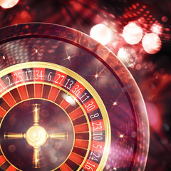 3D Rendering of casino roulette