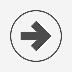Arrow sign icon. Next button. Navigation symbol
