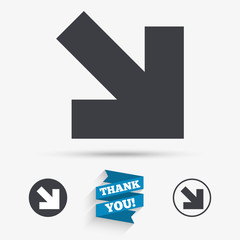 Arrow sign icon. Next button. Navigation symbol